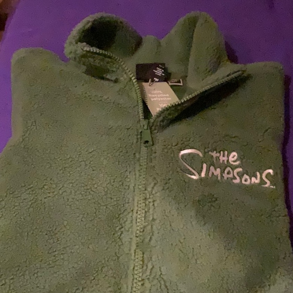 NWT Simpsons H&M JACKET Bush Meme Homer Simpson jacket size Medium NWT